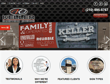 Tablet Screenshot of kellercustomsigns.com